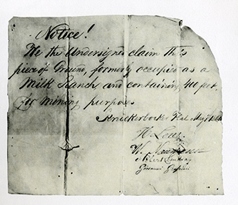 Defining a claim was easy. There was no legal knowledge required to the certificate of ownership.