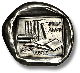 I.A.P.N. book award medal.