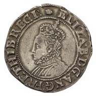 England, Elizabeth I, queen of England 1558-1603, shilling (16.17 g), silver, 1591