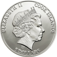 Cook Islands / 5 Dollars / Silver .925 / 20 g / 38.61 mm / Mintage: 2,013.