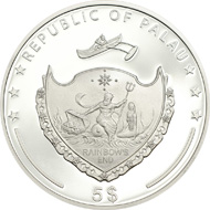 Palau / 5 Dollars / Silver .925 / 20 g / 38.61 mm / Mintage: 2,013.