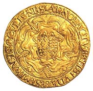 England, Elizabeth I, queen of England 1558-1603, sovereign valued at 30 shillings, gold, 1583-1600