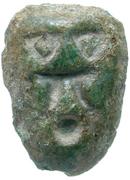 China. State of Chu, ant-nose coin, 4th/3rd cent. B. C. A number of these bronze items, also known as yibi, carry the inscription bei (= cowry) and served as substitute for the cowries that weren't available in any quantity desired. © MoneyMuseum, Zurich.