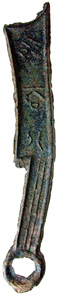 China. State of Ch'i, knife coin, 4th cent. B. C. © MoneyMuseum, Zurich.