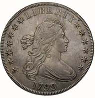USA, 1 dollar, silver (26.96 g), Philadelphia, 1799