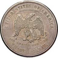 USA, 1 trade dollar, silver (27.2 g), San Francisco, 1875