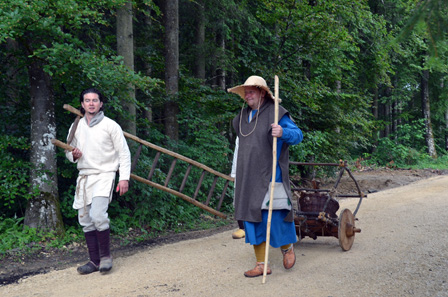 The new inhabitants of the monastic city move in. Photograph: Campus St. Galli.