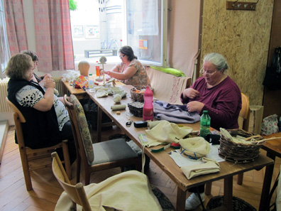 The entire village is involved in the preparations. Photograph: KW.