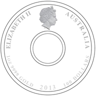 Australia / 100 AUD / silver .999 / 31.107g / 32.60mm / Design: Natasha Muhl / Mintage: 750.