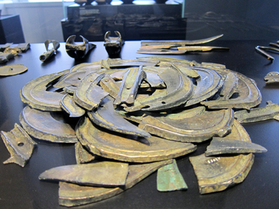 Bronze hoard consisting of 110 items. Photograph: KW.