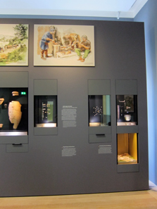 A showcase with Celtic coins. Photograph: KW.