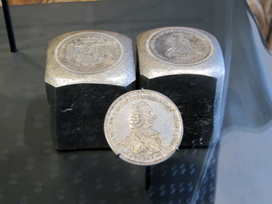 Die of the prince-provost of Ellwangen Abbey, Anton Ignaz of Fugger-Glött (1756-1787). Photograph: KW.
