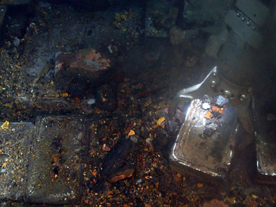 Using advanced robotics, Odyssey recovers silver from the SS Gairsoppa shipwreck, which lies approximately 4700 meters deep in the North Atlantic. Photo: Odyssey Marine Exploration, Inc., www.odysseymarine.com