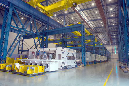 Schuler can produce a wide variety of machines here, ranging from stamping and cutting systems to press lines. © Schuler Group.