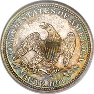 5588: 1844 Proof Quarter 25C PR66 NGC. CAC. Realized: $285,500.