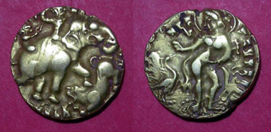 Kumaragupta, Elephant rider, lion trampler, 8.04g, 19mm.