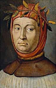 Portrait of Francesco Petrarch.