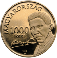 Hungary / 1,000 HUF / CuNiZn / 9.4 g / 29.2 mm / Design: Gábor Benö Pogány / Mintage: 10.000.