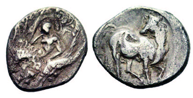 Le Rider IX, 8; specimen Sammler-Merkur 17, 59; 28 mm; 11.24 g.