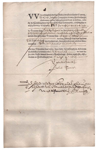 The first joint stock company of the world: the Dutch East India Company (VOC). © Wertpapierwelt - Stiftung Sammlung hist. Wertpapiere, Olten.