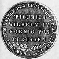Frankfurt. Medal on the election of Frederick William IV as