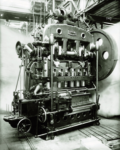 Transfer press, introduced by Schuler at the Paris International Exposition in Paris in 1900. Photograph: Schuler AG.