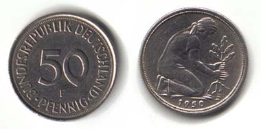 FRG. 50 Pfennig 1949, Munich.