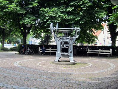 Part of the daily routine in Göppingen: Schuler presses. Photograph: UK.