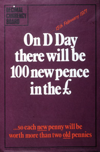 On D-Day, February 15, 1971, the new coins were introduced.