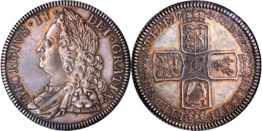 Lot 13182, GREAT BRITAIN. Crown, 1746. PCGS PROOF-65 Secure Holder. Realized $23,500.