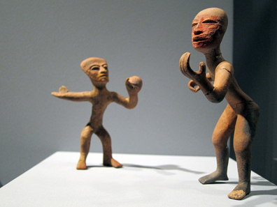 Teotihuacán / Mexico. Dancers, 3rd to 5th century CE. Photo: KW.
