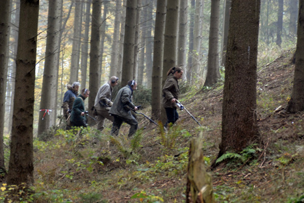 Systematical archaeological survey at Harzhorn. Photo: Christa S. Fuchs, NLD.