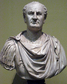 Bust of Vespasian. Plaster cast at the Pushkin Museum, St. Petersburg, after an original in the Louvre. Photograph: shakko / http://creativecommons.org/licenses/by-sa/3.0/deed.de