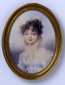 Grand Duchess Catherine Pavlovna (1788-1819), later Queen Catherine of Württemberg. Watercolour on ivory, Vienna, 1815. © H. Zwietasch, Landesmuseum Württemberg, Stuttgart.