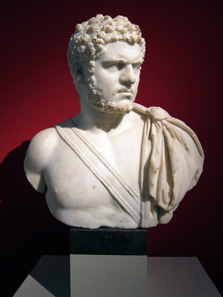 Bust of Caracalla. Pergamon Museum, Berlin. Photograph: UK.