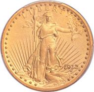 6923: 1912 $20 PR66+ PCGS Secure. CAC. $164,500.