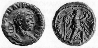 Aurelian, 270-275. Tetradrachm, 274/5. Rev. Nike with wreath and palm branch going r. D. 5459. Blancon, list 31 (1999-2000), 741.