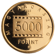Hungary / 5,000 HUF / Au .999 / 0.5 g / 11 mm / Designer: Antal Illyés (obv) and György Szabó (rev) / Mintage: 5,000.