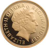 Great Britain / Quarter-Sovereign 2014 / 22 carat gold / 1.997g / 13.50mm / Design: Ian Rank-Broadley FRBS (obverse), Benedetto Pistrucci (reverse) / Mintage: 4,575.