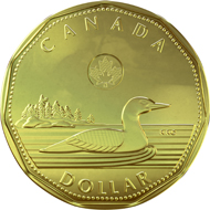 Winner of the Best New Circulating Coin Innovation 2013: 1 dollar coin 'Loonie'.