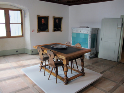 The abbot's parlour. / Sankturbanhof. Photo: KW.