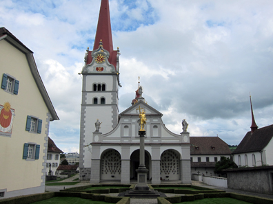 The baroque church. Photo: KW.