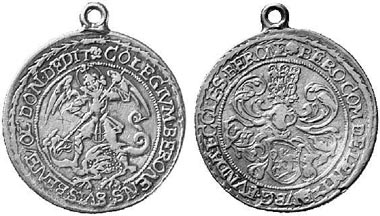 Medal featuring St. Michael, ca 1619. Künker 77 (2002), 1036.