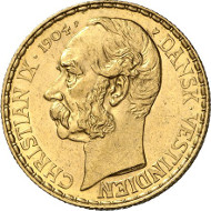 421: Danish West Indies. Christian IX, 1863-1906. 50 francs (10 daler) 1904, Copenhagen. Friedberg 1. From auction sale Künker 244 (6th February 2014), 421 (extremely fine; estimate: 4,000 euros).
