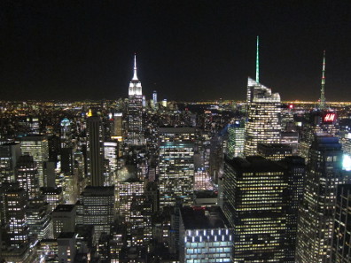 The Empire State Building viewed from the Rockefeller Center. Photo: UK.