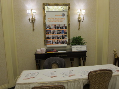 The booth of CoinsWeekly. Photo: UK.
