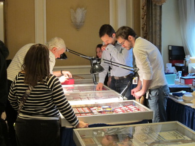 James Ricks and his colleague from Atlas Numismatics. Photo: UK.