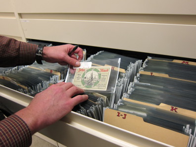 A German emergency money bill from the ANS's collection of paper money. Photo: UK.