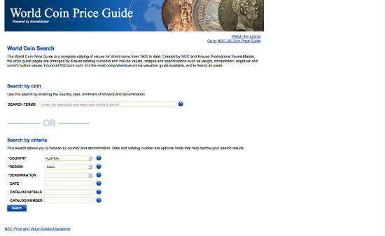 NGC World Coin Price Guide.
