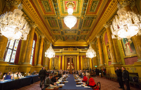 Even the bombing in 1940 could not stop the Trial of the Pyx. Photograph: The Goldsmiths' Company/Richard Lea-Hair)